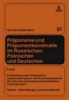 Praeponeme Und Praeponemkonstrukte Im Russischen, Polnischen Und Deutschen cover