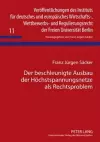 Der Beschleunigte Ausbau Der Hoechstspannungsnetze ALS Rechtsproblem cover