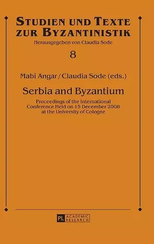 Serbia and Byzantium cover