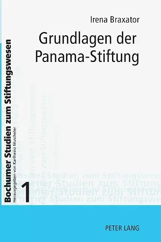 Grundlagen der Panama-Stiftung cover