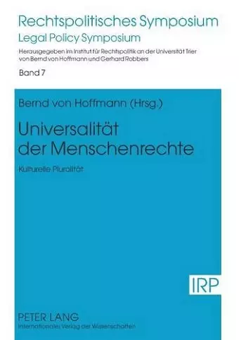 Universalitaet Der Menschenrechte cover