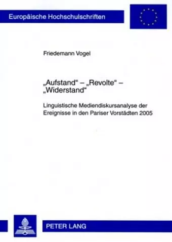 «Aufstand» - «Revolte» - «Widerstand» cover