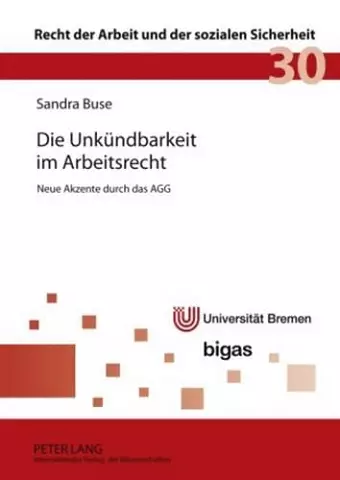 Die Unkuendbarkeit Im Arbeitsrecht cover