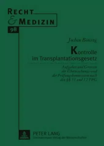 Kontrolle Im Transplantationsgesetz cover