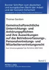 Gemeinschaftsrechtliche Unterrichtungs- Und Anhoerungspflichten Und Ihre Auswirkungen Auf Das Betriebsverfassungs-, Personalvertretungs- Und Mitarbeitervertretungsrecht cover