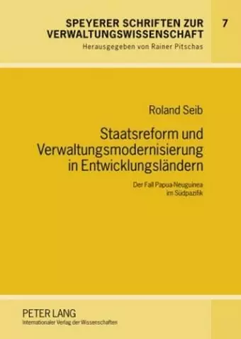 Staatsreform Und Verwaltungsmodernisierung in Entwicklungslaendern cover