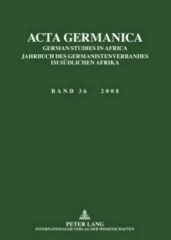 ACTA Germanica cover