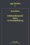 Institutionenoekonomische Analyse Von Innovationsfoerderung cover