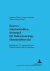 Kosovo - Staatsschulden - Notstand - Eu-Reformvertrag - Humanitaetsrecht cover