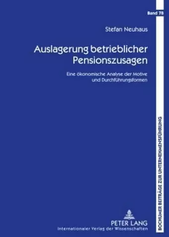 Auslagerung Betrieblicher Pensionszusagen cover