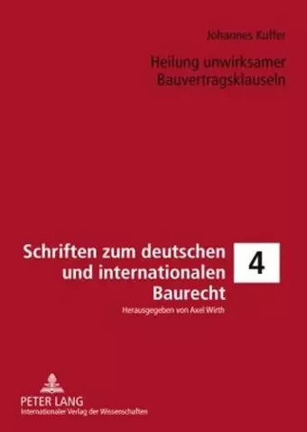 Heilung Unwirksamer Bauvertragsklauseln cover