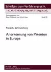 Anerkennung Von Patenten in Europa cover