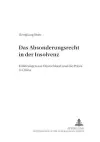 Das Absonderungsrecht in Der Insolvenz cover