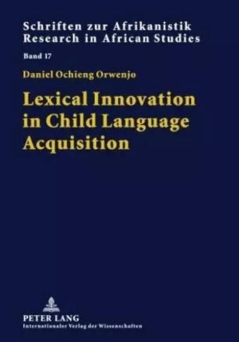 Lexical Innovation in Child Language Acquisition cover