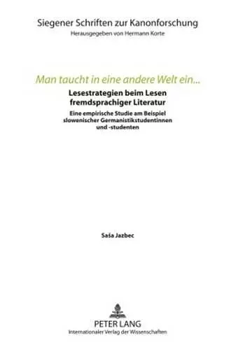 «Man Taucht in Eine Andere Welt Ein...» cover