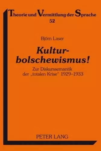 Kulturbolschewismus! cover