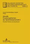 Aktuelle Forschungsthemen Der Sprechwissenschaft 2 cover