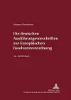 Die Deutschen Ausfuehrungsvorschriften Zur Europaeischen Insolvenzverordnung cover