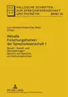 Aktuelle Forschungsthemen Der Sprechwissenschaft 1 cover