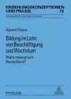 Bildung Im Licht Von Beschaeftigung Und Wachstum cover