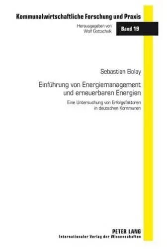 Einfuehrung Von Energiemanagement Und Erneuerbaren Energien cover