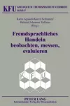 Fremdsprachliches Handeln Beobachten, Messen, Evaluieren cover