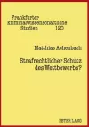 Strafrechtlicher Schutz Des Wettbewerbs? cover