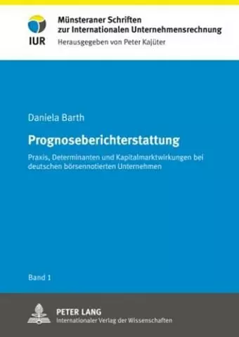 Prognoseberichterstattung cover