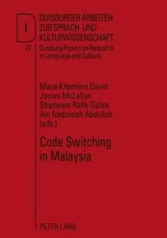 Code Switching in Malaysia cover