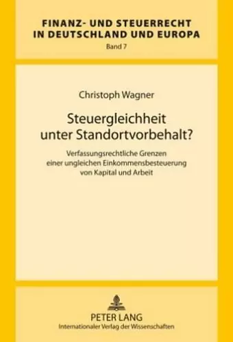 Steuergleichheit Unter Standortvorbehalt? cover