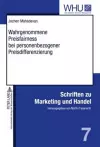 Wahrgenommene Preisfairness Bei Personenbezogener Preisdifferenzierung cover