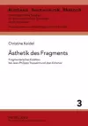 Aesthetik Des Fragments cover