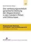 Die Verfassungsrechtlich Garantierte Stellung Der Abgeordneten in Den Laendern Mittel- Und Osteuropas cover