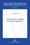 Econometric Analysis in Poverty Research cover