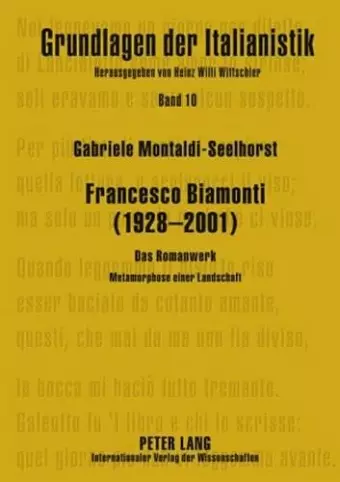 Francesco Biamonti (1928-2001) cover