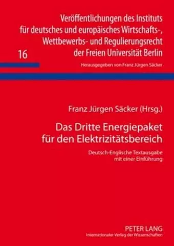 Das Dritte Energiepaket fuer den Elektrizitaetsbereich cover