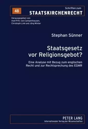 Staatsgesetz VOR Religionsgebot? cover