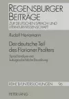 Der Deutsche Teil Des Florianer Psalters cover