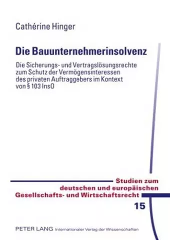 Die Bauunternehmerinsolvenz cover