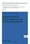 Implementation of International Law in the United States cover