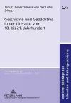 Geschichte Und Gedaechtnis in Der Literatur Vom 18. Bis 21. Jahrhundert cover