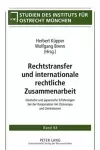 Rechtstransfer und internationale rechtliche Zusammenarbeit cover