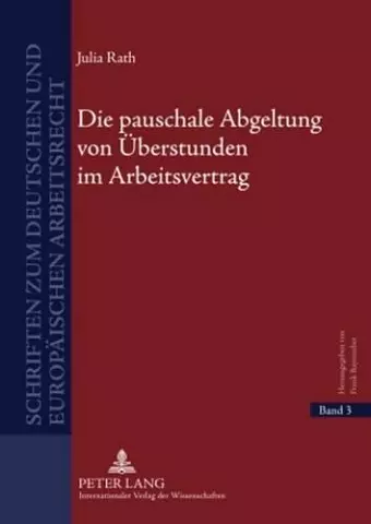 Die Pauschale Abgeltung Von Ueberstunden Im Arbeitsvertrag cover