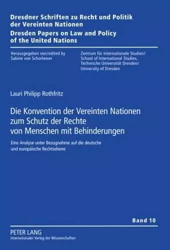 Die Konvention Der Vereinten Nationen Zum Schutz Der Rechte Von Menschen Mit Behinderungen cover