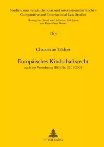 Europaeisches Kindschaftsrecht cover