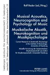 Musical Acoustics, Neurocognition and Psychology of Music - Musikalische Akustik, Neurokognition und Musikpsychologie cover