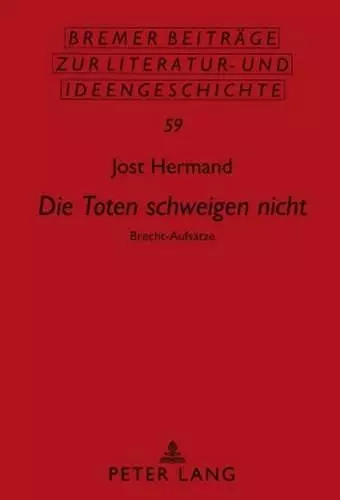 «Die Toten Schweigen Nicht» cover