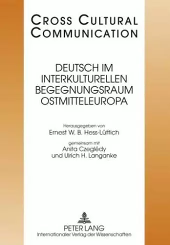 Deutsch Im Interkulturellen Begegnungsraum Ostmitteleuropa cover