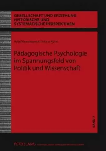 Paedagogische Psychologie Im Spannungsfeld Von Politik Und Wissenschaft cover