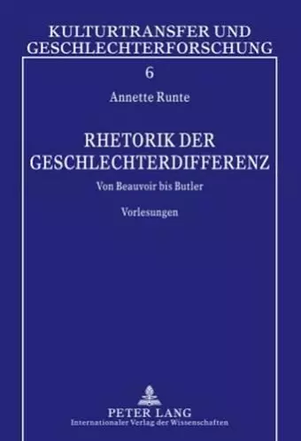 Rhetorik Der Geschlechterdifferenz cover